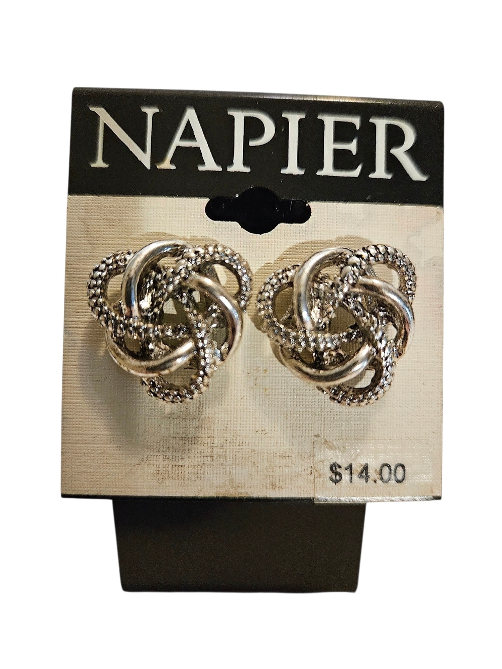Napier Gold & Silver Tone Earring Assortment - 4 Pair Bundle - Picture 2 of 10